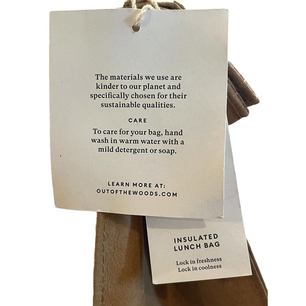 Out of the Woods Paper Sac Lunch Sahara Insulated Supernatural Paper Bag NEW - Picture 7 of 10
